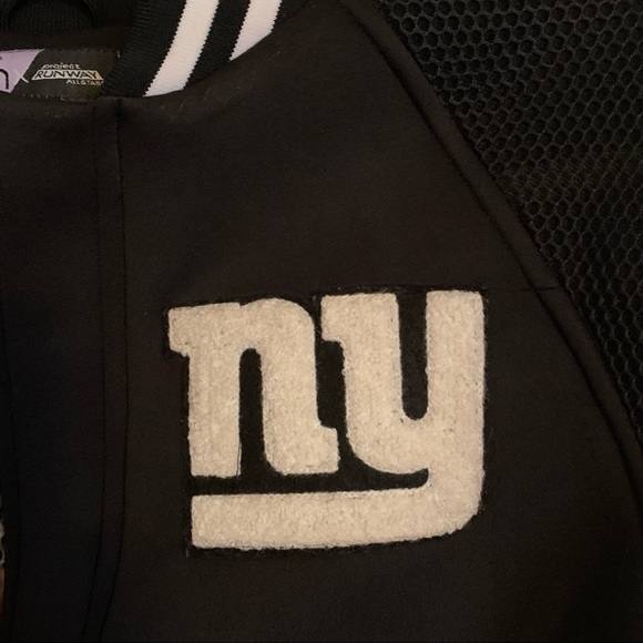 New York Giants black and white long bomber jacket - Picture 5 of 10